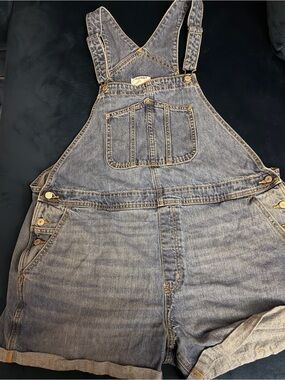 Old Navy Light Blue Denim Short Overalls